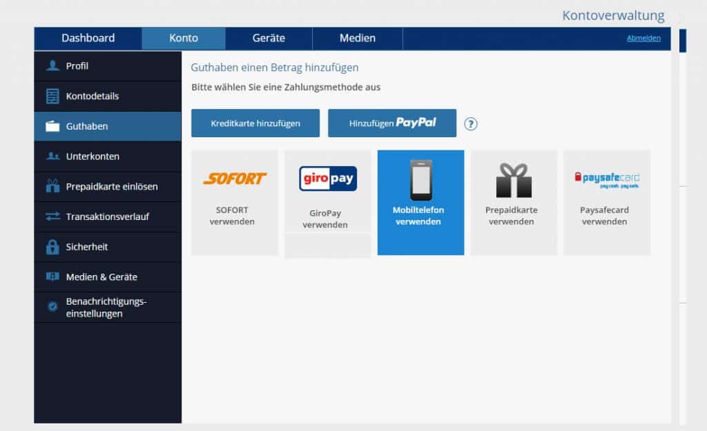 PSN Playstation Guthaben mit Prepaid Karte aufladen