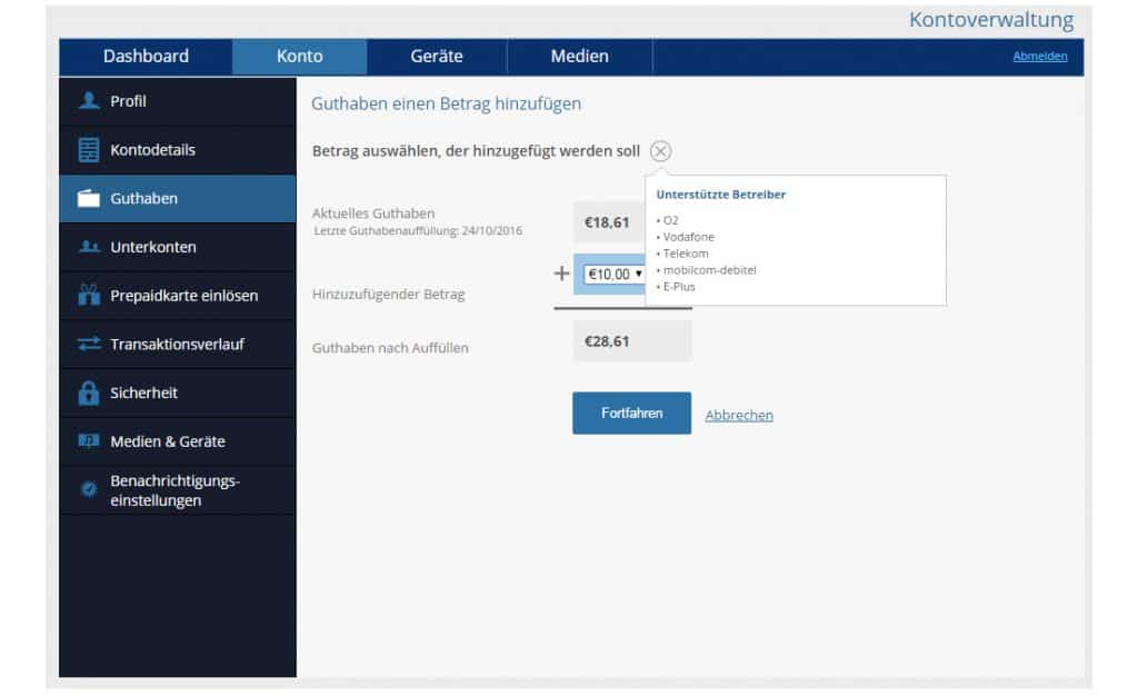 PSN Playstation Guthaben mit Prepaid Karte aufladen