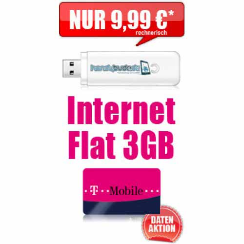 Internet Flatrate 3GB D1 Netz nur 9.99€