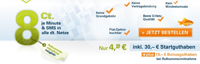 Prepaid 8 Cent Tarif D2