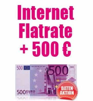 T-Mobile D1 Internet-Flat 5 GB + Surf-Stick + 500 Euro Auszahlung