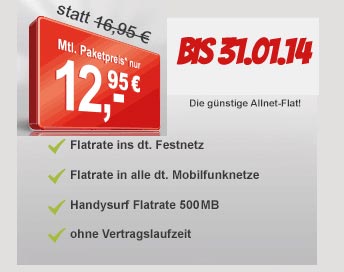 AllNet Flatrate - ohne Laufzeit