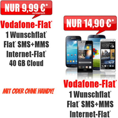 Vodafone Flat 4 You Aktion