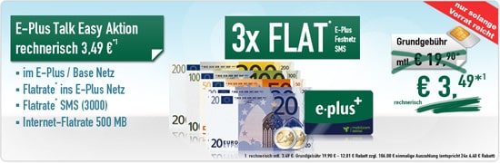 eplus & Base Flatrate & SMS-Allnet Flat