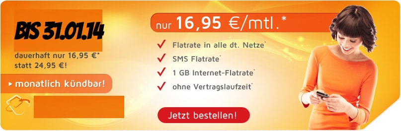 AllNet Flatrate & SMS Flat & Internet Flat 1GB
