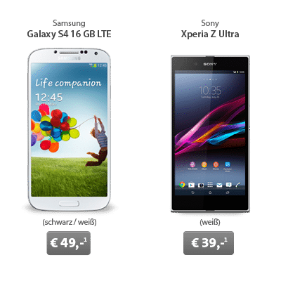 100 Min + 3000 SMS + Internet Flat + Handy 9.99€ mtl