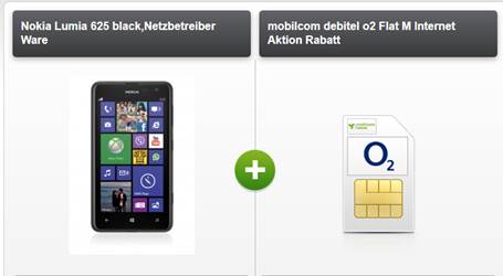 Nokia 625 + o2 Flat + Festnetz Flat + Internet 4.95€ mtl