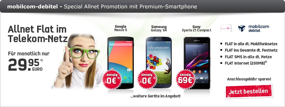 Telekom Special Allnet Promotion + Smartphone