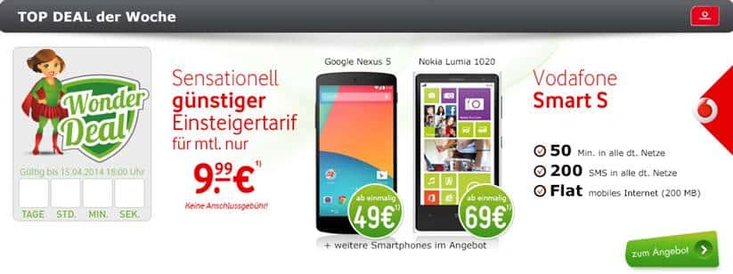 Galaxy S4 Mini black edition + Vodafone Smart S 9.99€ mtl