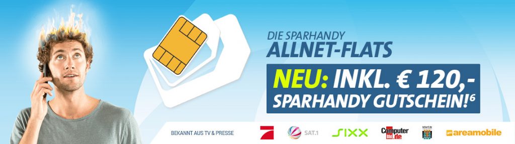 Allnet-Flat XL im Telekom Netz mit 4 GB + 120€ Gutschein - 19,90€ mtl.