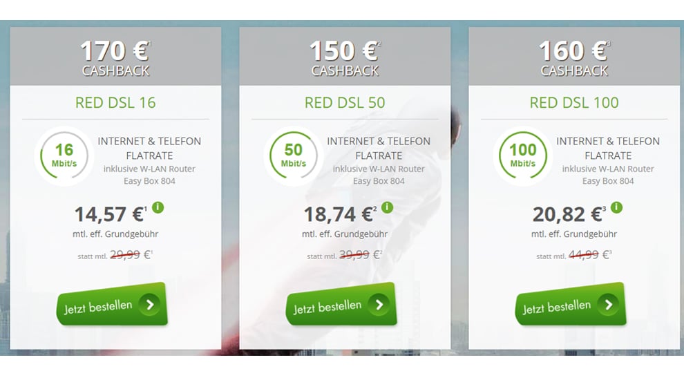 Vodafone DSL 50.000 nur effektive 18,74€ mtl.