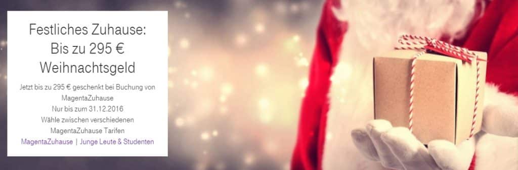 Telekom Magenta Zuhause bis zu 300€ Weihnachtsgeld