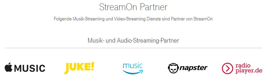 Telekom Magenta Tarife mit Stream On
