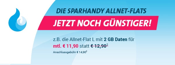 4GB mit Allnet Flat im Telekom Netz nur 15,90€ mtl.