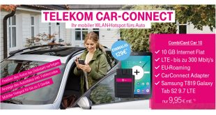 Telekom Car Connect mit 10GB LTE nur 9,95€ mtl.