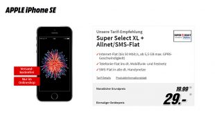 APPLE iPhone SE mit 5,5 GB LTE und Allnet nur 19,99€ mtl.