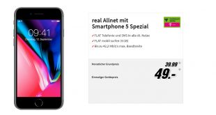 iPhone 8 mit 4 GB und Allnet Telekom nur 39,99€ mtl.