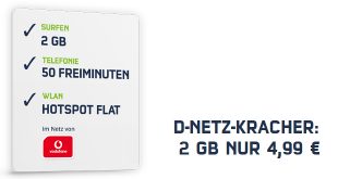 D-NETZ-KRACHER: 2 GB NUR 4,99 €