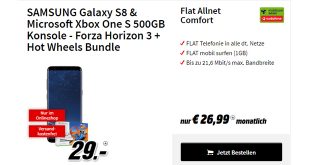 Galaxy S8 & Xbox One S 500GB - Forza Horizon 3 + Hot Wheels Bundle nur 26,99€