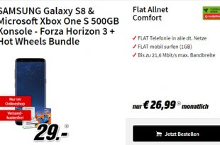 Galaxy S8 & Xbox One S 500GB - Forza Horizon 3 + Hot Wheels Bundle nur 26,99€