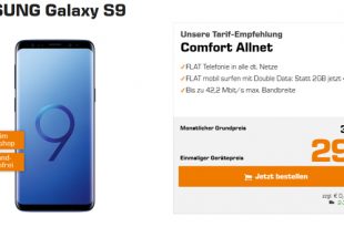 Galaxy S9 mit 4 GB Internet nur 31,99€ mtl.