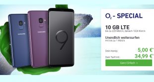 Galaxy S9 mit 10 GB LTE nur 34,99€ mtl.