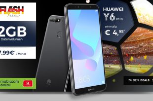 Huawei Y6 (2018) mit 2 GB Allnet nur 7,99€ mtl.