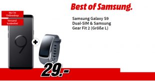 Galaxy S9 + Gear Fit 2 mit Allnet nur 19,99€ mtl.