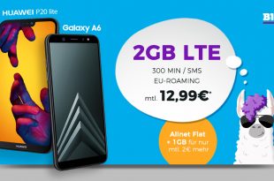 Galaxy A6 mit 3GB LTE nur 14,99€ mtl.