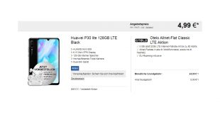 Huawei P30 lite + 5GB LTE nur 24,99€