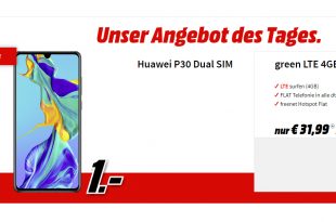 Huawei P30 mit 4GB LTE nur 31,99€
