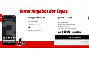 Google Pixel 3 XL mit 2 GB LTE nur 26,99€