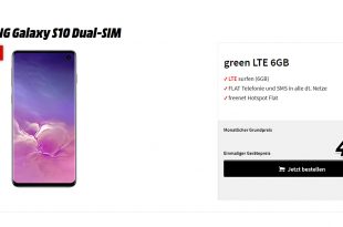 Galaxy S10 mit 6GB LTE nur 36,99€