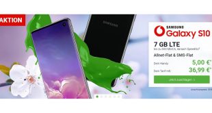 Galaxy S10 mit 7GB LTE nur 36,99€