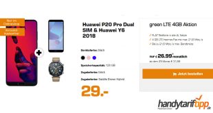 P20 Pro & Y6 2018 & Watch GT mit 4 GB LTE nur 26,99€