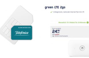 LTE unlimited + WiFi-Hotspot nur 24,99€