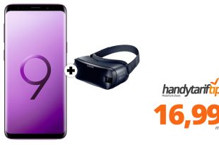 Galaxy S9 mit Gear VR4 und Allnet 1GB nur 16,99€