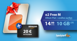 AKTION O2 FREE M 10GB LTE 14,99€