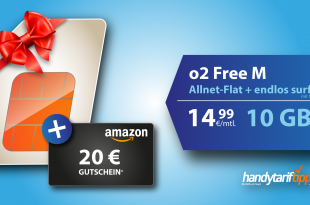 AKTION O2 FREE M 10GB LTE 14,99€