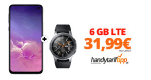 Galaxy S10e & Galaxy Watch mit 6 GB LTE nur 26,99€