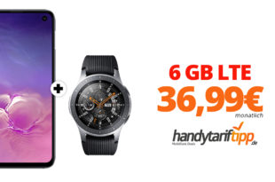 Galaxy S10Plus & Galaxy Watch mit 6 GB LTE nur 36,99€