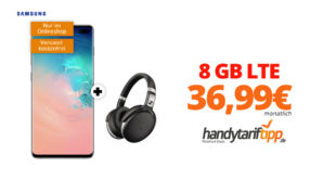 Galaxy S10+ & Sennheiser HD 4.50 mit 8 GB LTE nur 36,99€