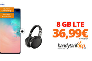 Galaxy S10+ & Sennheiser HD 4.50 mit 8 GB LTE nur 36,99€