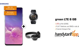 Galaxy S10 & Galaxy Watch BT & AKG Y500 mit 6 GB LTE nur 36,99€