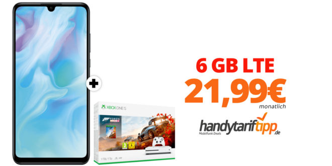 Huawei P30 lite & Xbox mit 6 GB LTE nur 21,99€