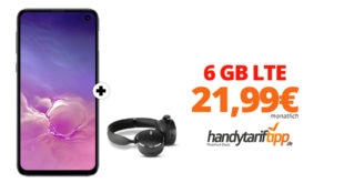 Galaxy S10e & AKG Y500 mit 6 GB LTE nur 21,99€