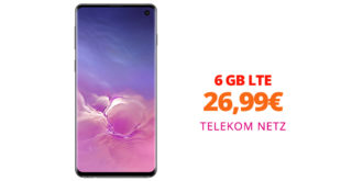 SAMSUNG Galaxy S10 mit 6 GB LTE im Telekom Netz nur 26,99€