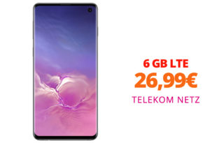 SAMSUNG Galaxy S10 mit 6 GB LTE im Telekom Netz nur 26,99€