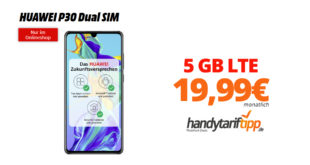 HUAWEI P30 Dual SIM mit 5 GB LTE nur 19,99€