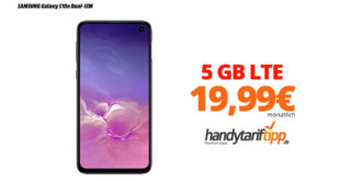 SAMSUNG Galaxy S10e Dual-SIM mit 5 GB LTE nur 19,99€